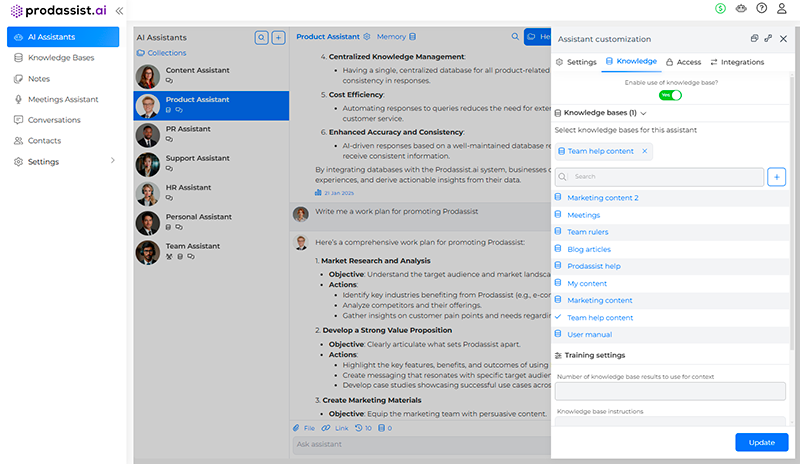 Tailored Knowledge Base Integration