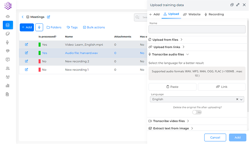 Unlimited Audio and Video File Size